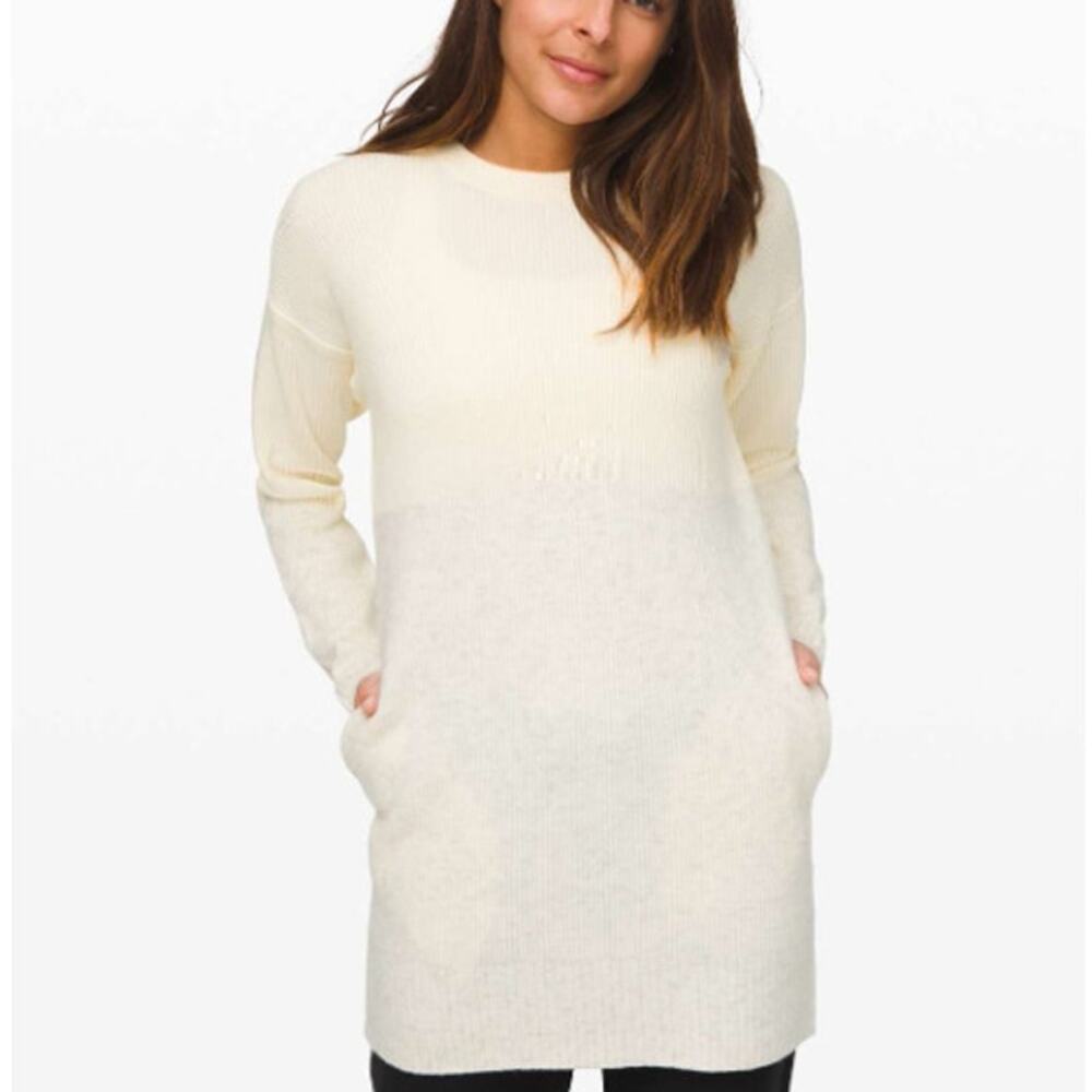 Lululemon Womens Restful Intention Cashmere Blend Sweater Sz S Oversized Active